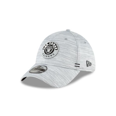 Las Vegas Raiders Gorra | New Era Official NFL Fall Sideline 39thirty Stretch Fit Cap Mexico - Grises